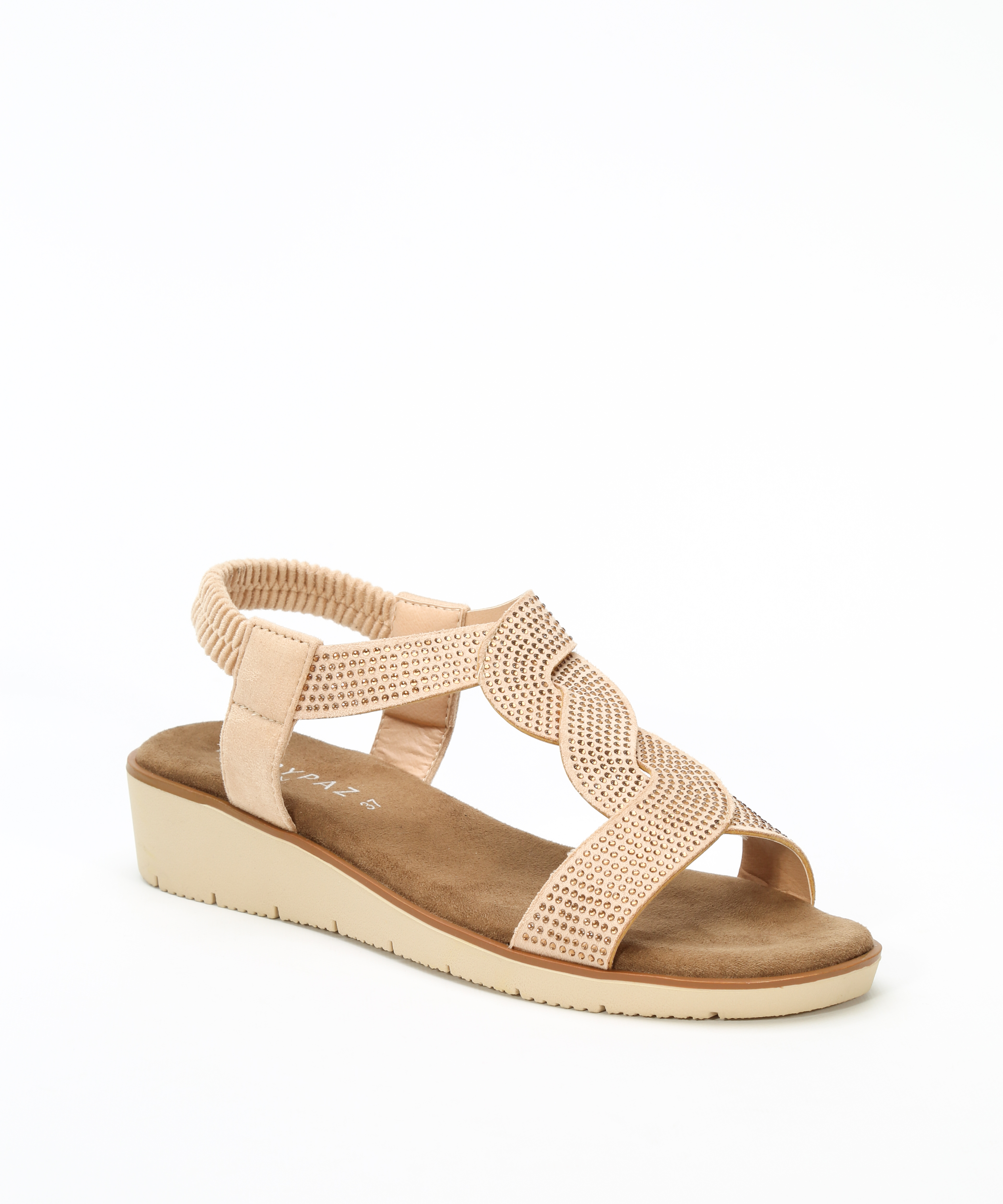 Sandalias planas brillo image number null